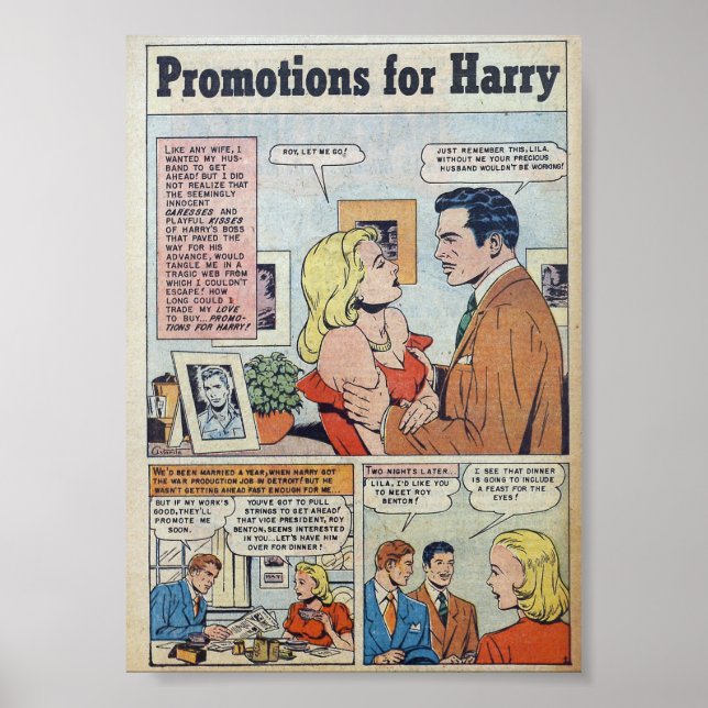 Vintage Romantik Poster (Vorne)