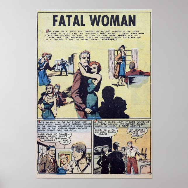 Vintage Romantik Poster (Vorne)