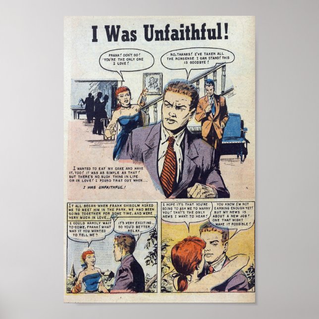 Vintage Romantik Poster (Vorne)