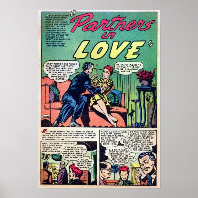 Vintage Romantik Poster (Vorne)