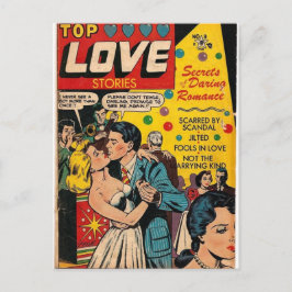 Vintage Romantik Postkarte