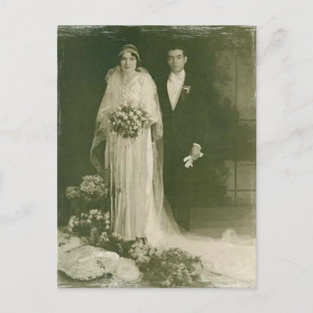 Vintage romantische Bräunungs- und Kulturkarten un Postkarte