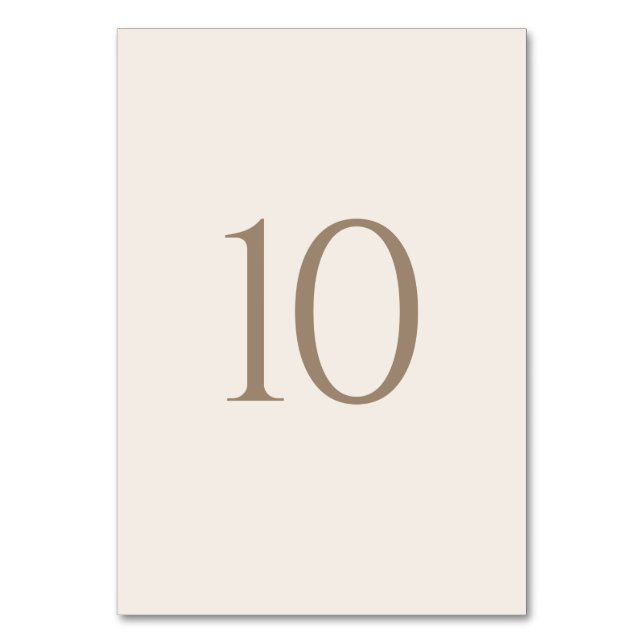 Vintage romantische Hochzeit mit Gold und Elfenbei Tischnummer (Vorderseite)