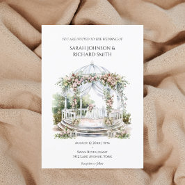 Vintage romantische Hochzeitseinladung Einladung