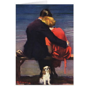 Vintage romantische Liebe, Romantik am Strand