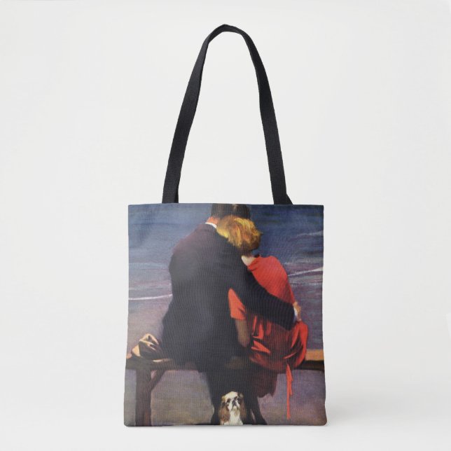 Vintage romantische Liebe, Romantik am Strand (Vorderseite)