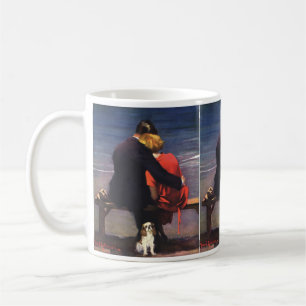 Vintage romantische Liebe, Romantik am Strand Tasse