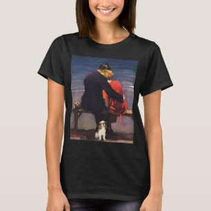 Vintage romantische Liebe, Romanze am Strand T-Shirt