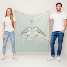 Vintage romantische Liebesvögel - Pastell Valentin