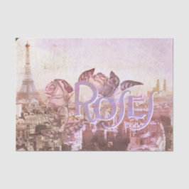 Vintage romantische Rose in Paris - Tissue Paper Seidenpapier