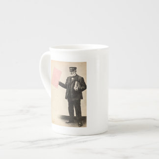 Vintage romantischer Briefträger Prozellantasse