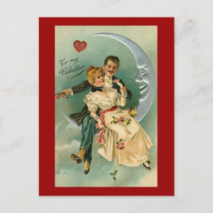 Vintage Romantischer Valentinstag (4) Feiertagspostkarte
