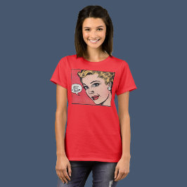 Vintage-Romanze-Comic-Book-Frame. pink T-Shirt