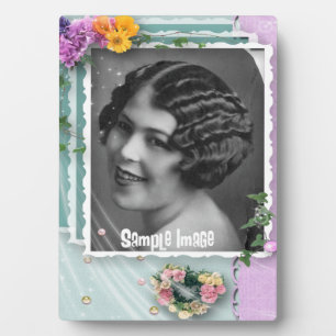 Vintage-Romanze-Kunstplakette Fotoplatte