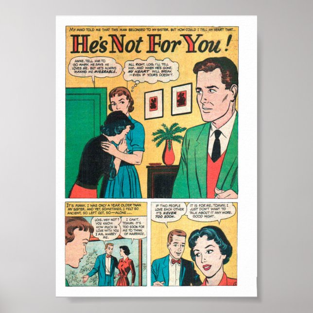 Vintage-Romanze Poster (Vorne)