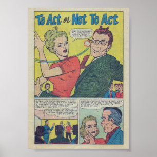 Vintage-Romanze Poster