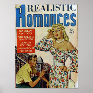 Vintage-Romanze Poster