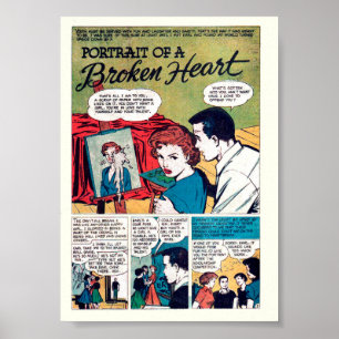Vintage-Romanze Poster