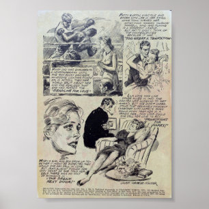 Vintage-Romanze Poster