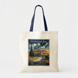 Vintage Rome Colosseum Starry Night Impressionist Tragetasche