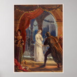Vintage Romeo- und Julienmalerei (1861) Poster