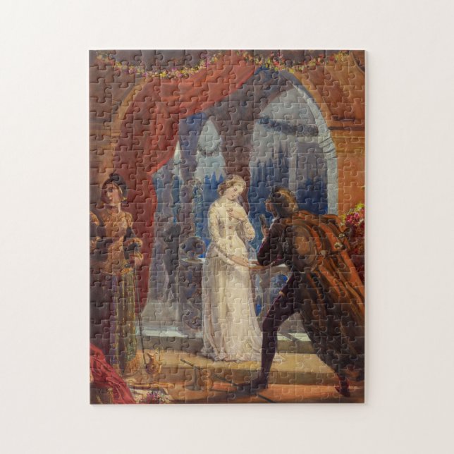Vintage Romeo- und Julienmalerei (1861) Puzzle (Vertikal)