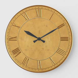 Vintage römische Ziffern Große Wanduhr