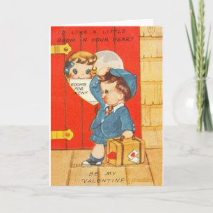 Vintage Room in Your Heart Valentine Feiertagskarte