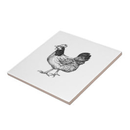 Vintage Rooster Fliese