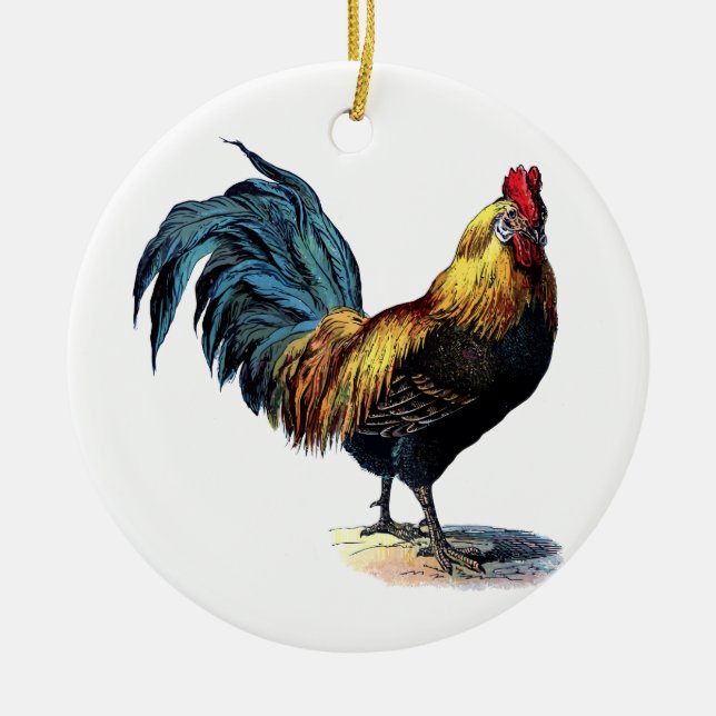 Vintage rooster keramik ornament (Vorne)