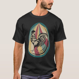 Vintage Rooster Ostereier Männer Jungen Kinder T-Shirt