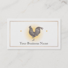 Vintage Rooster-Visitenkarte Visitenkarte