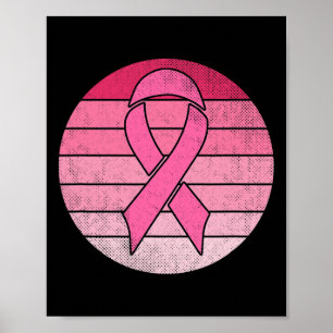 Vintage-Rosa-Band-Brustkrebs-Bewusstseins-Kostüm Poster