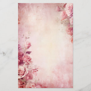 Vintage rosa blassrosa briefpapier