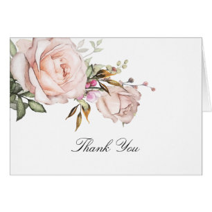 Vintage-Rosa-Blumenmuster - Danke