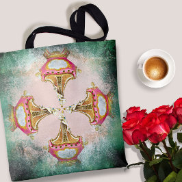 Vintage Rosa Collage mit rauen Kanten