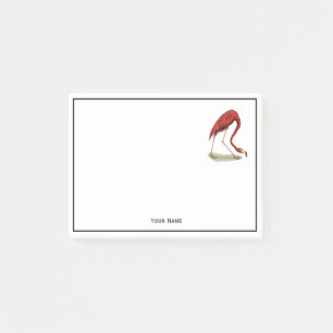 Vintage Rosa Flamingo #1 Post-it Klebezettel