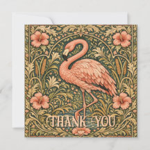 Vintage-Rosa-Flamingo-Art-Nouveau-Design