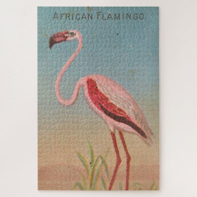 Vintage Rosa Flamingo Illustration (1889) Puzzle (Vertikal)