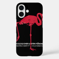 Vintage Rosa Flamingo-Vogel im Zoo München Deutsch