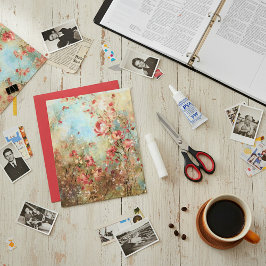 Vintage rosa florales Scrapbook-Hintergrundpapier