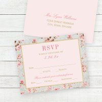 Vintage Rosa Gold Blumengarten Hochzeit Party