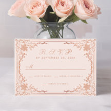 Vintage Rosa Gold Hochzeit in Rosa