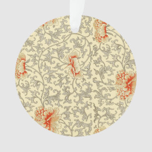 Vintage rosa graue Kunstwerke Botanische Flora Ornament