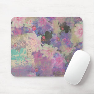Vintage rosa lila Spitze schöne Blume Mousepad
