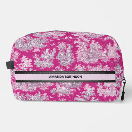 Vintage Rosa-Magentoilette Waschbeutel