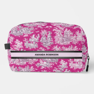 Vintage Rosa-Magentoilette Waschbeutel