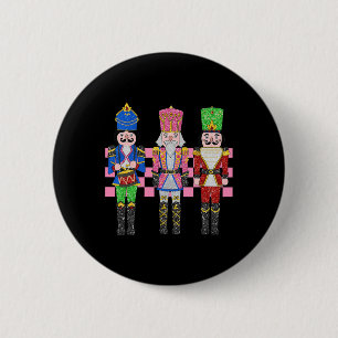 Vintage Rosa Nussknacker-Truppe-Ballett Frauen Ros Button