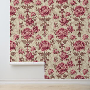 Vintage Rosa-Peelingblüten und Blütenblätter, klas Tapete