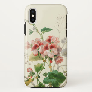 Vintage rosa Pelargonien Case-Mate iPhone Hülle